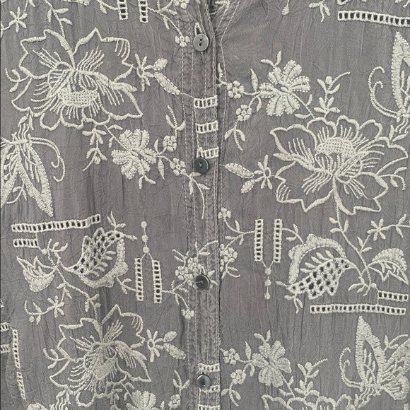 Johnny Was Embroidered Long Sleeve Tunic - Picture 5 of 7